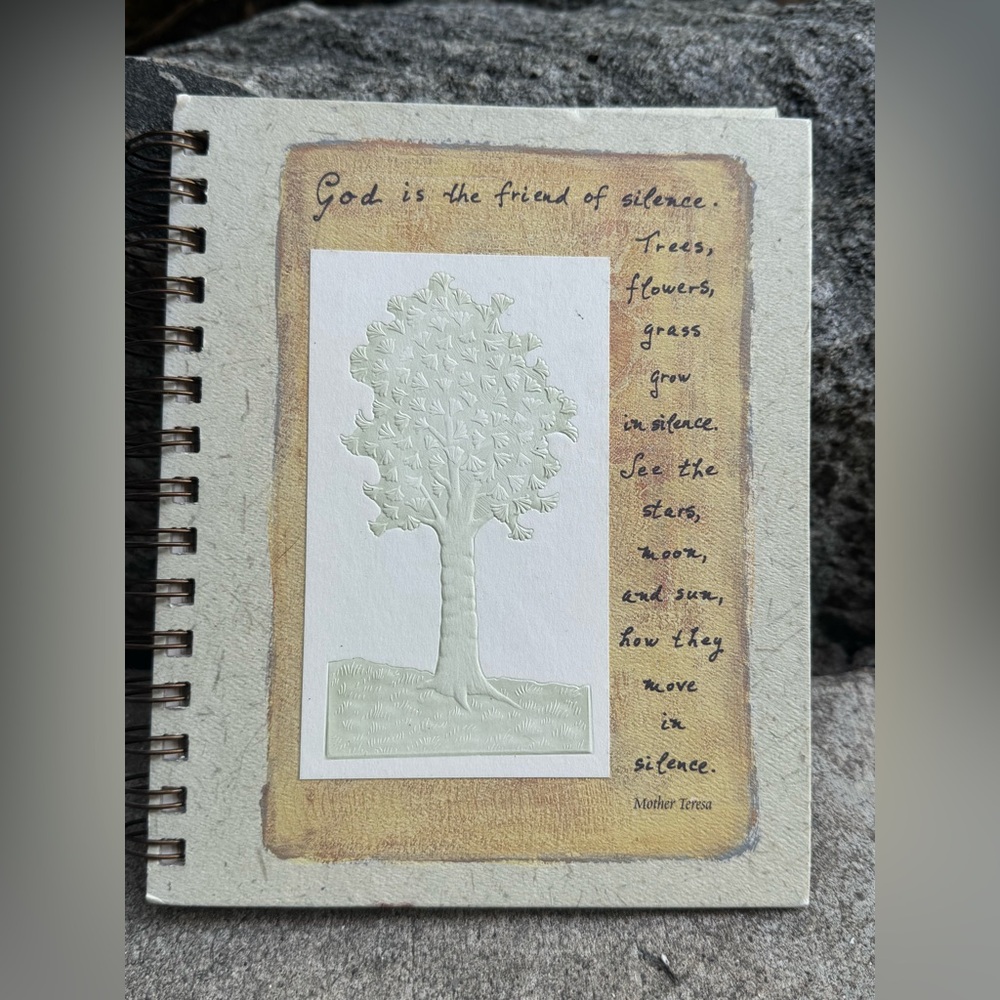 Artemis Decorative Notebook with Tree Design mother Teresa quote